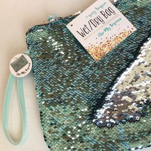 2 Way Sequins Wet Dry Swimsuit Sack Bag NWT